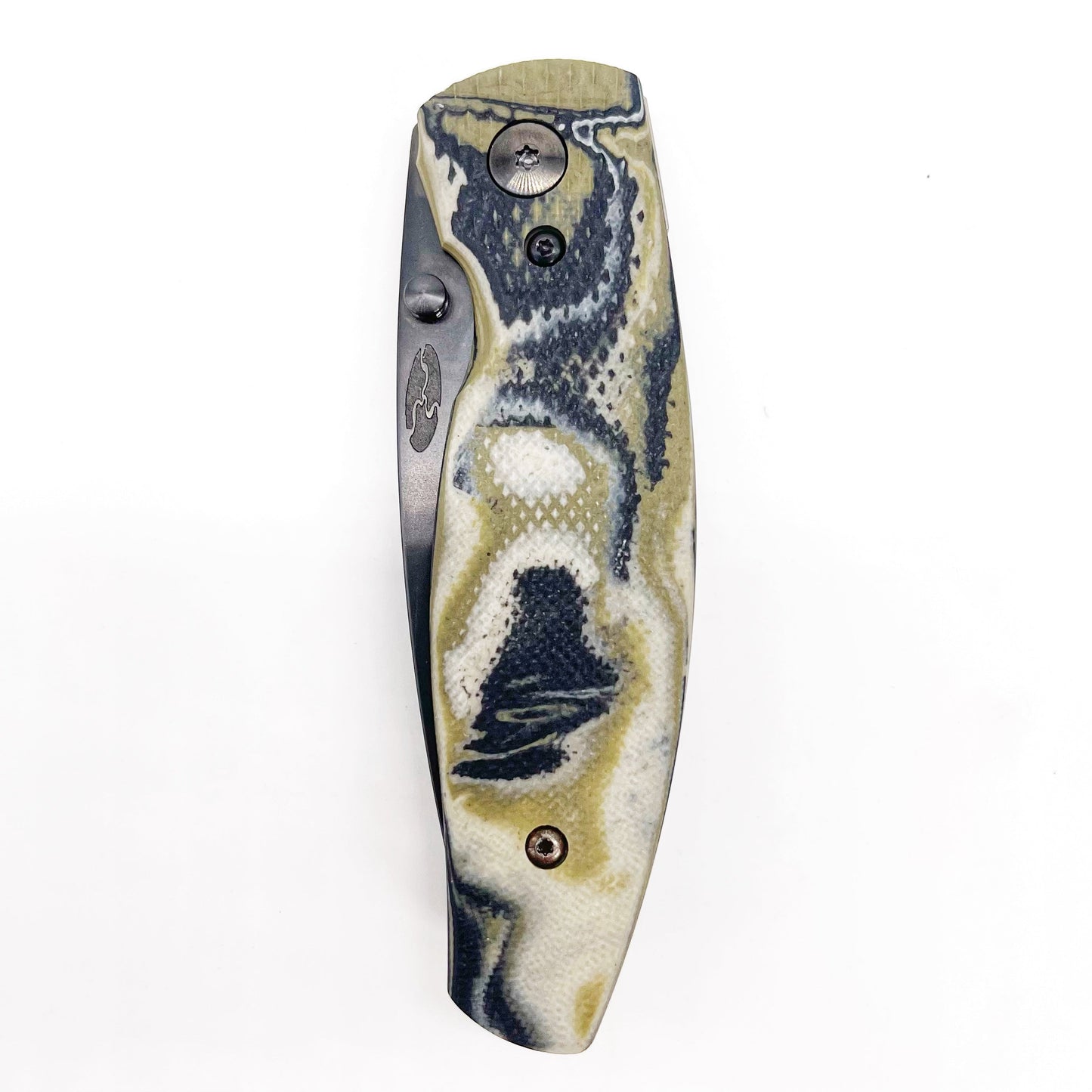 Three Rivers Mfg DLC BackStrap Neutron 2 Midnight Jungle G10 3D Lizard Skin Magnacut Steel
