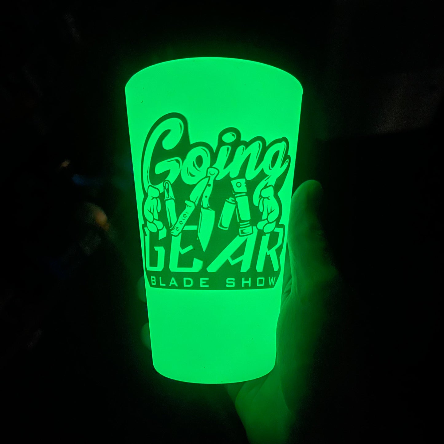 SILIPINT Neon Green Glow In The Dark Blade Show 2024 Commemorative Cup