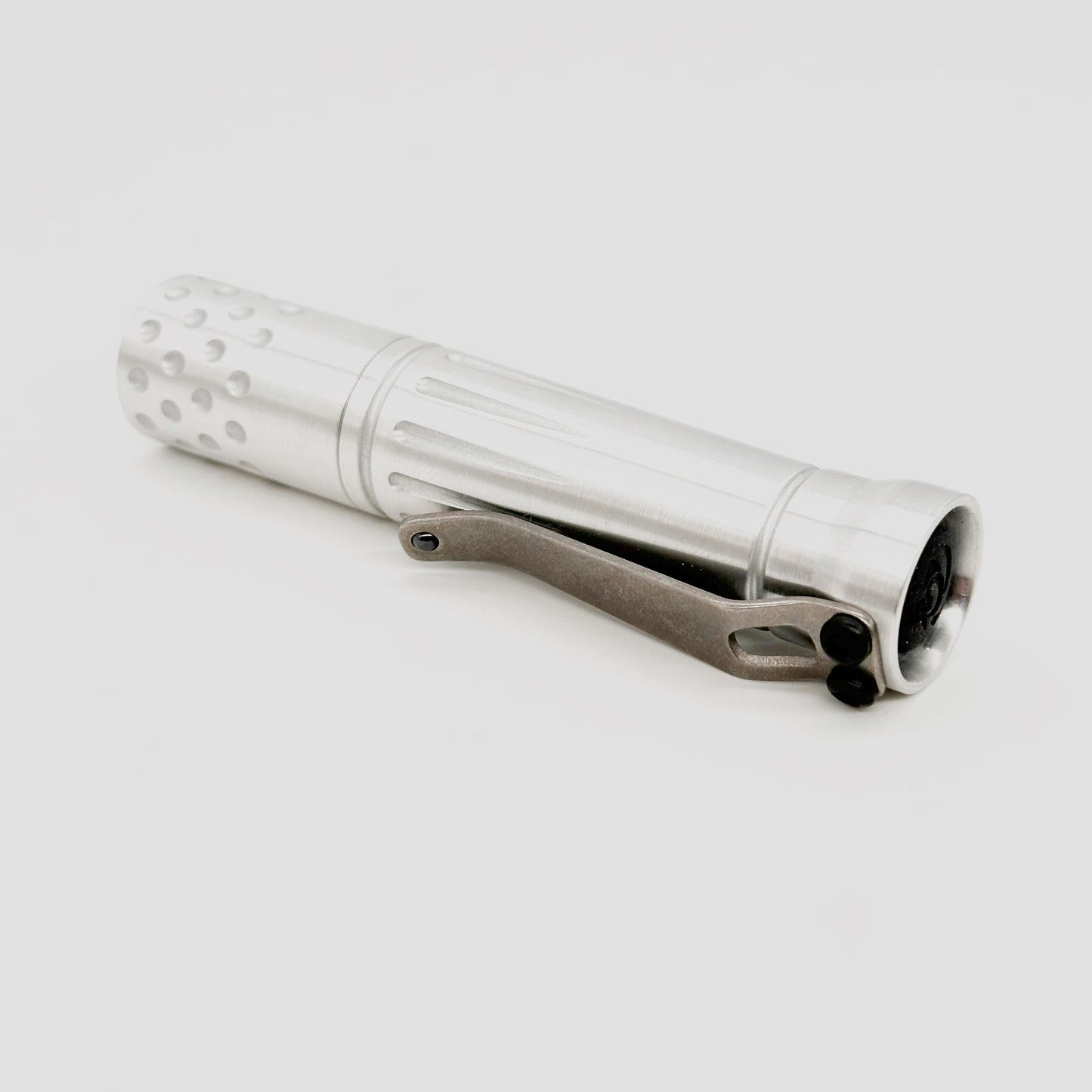 Dawson Machine Craft Malihini Slim - MalihiniSlim-SatinAl - Satin Aluminum EDC Flashlight 14500 Size 519c 4500k LED H17Fx Driver