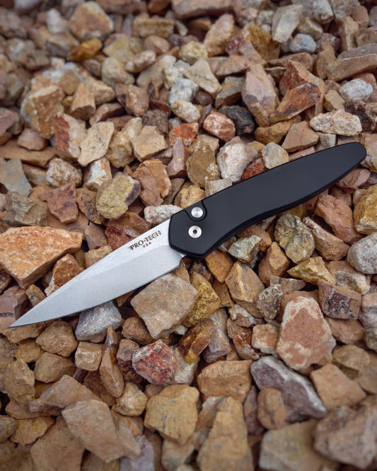 Pro-Tech Knives Newport 3405 Automatic Folding Knife 3in S35VN Steel Blade