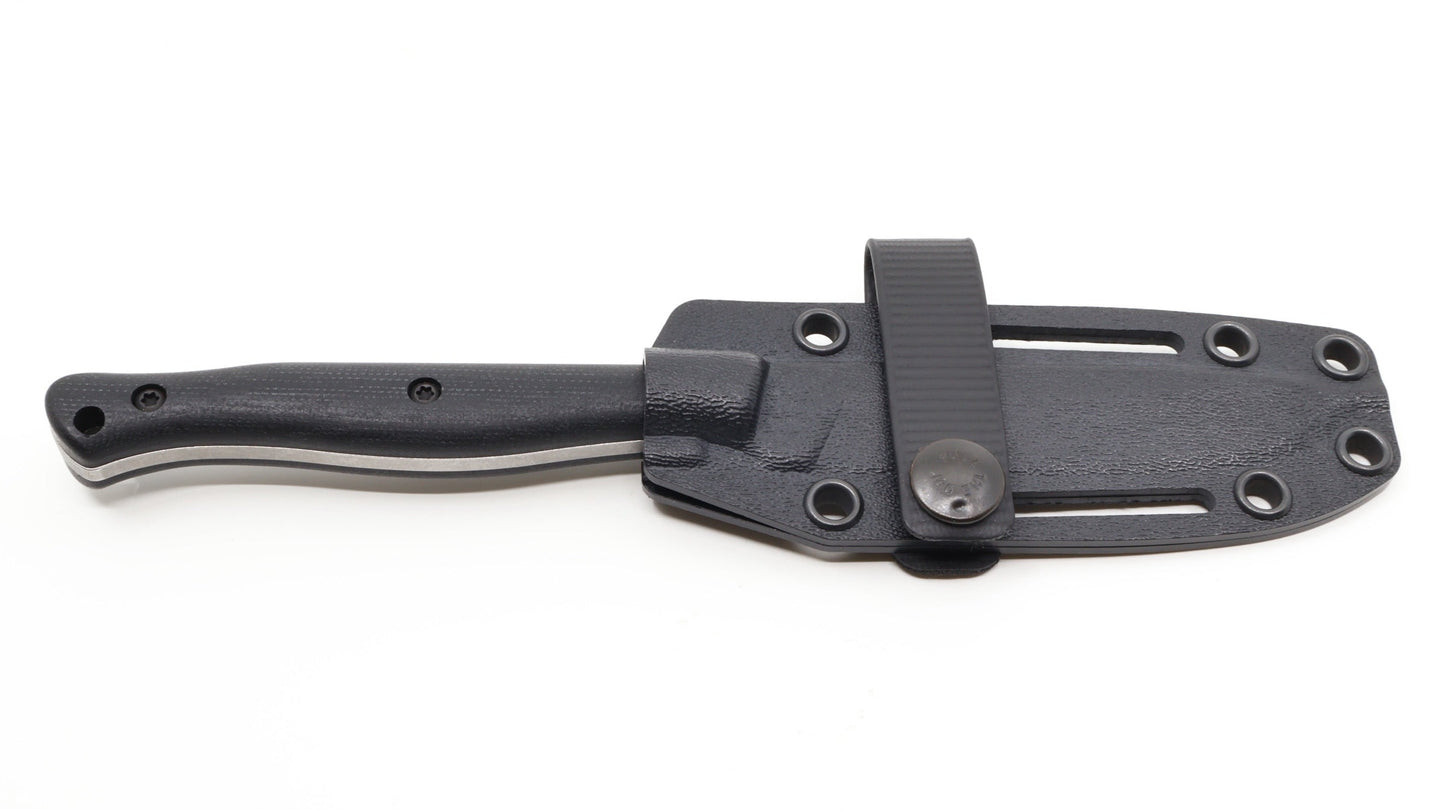 White River Exodus 4 Jackalope Exodus4-BLK blade detail – CPM S35VN drop point