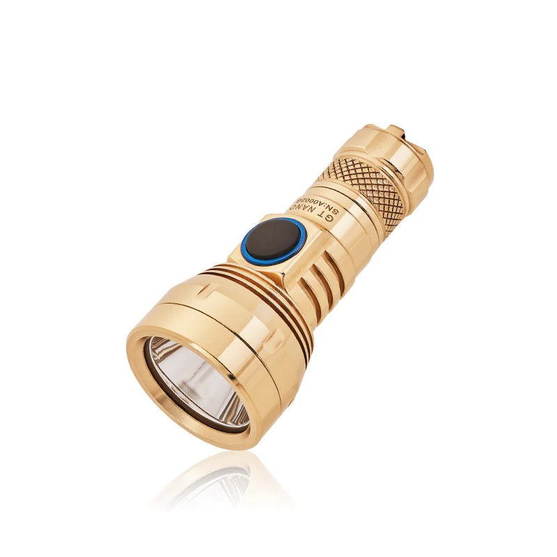 Lumintop GT Nano 450 Lumen Micro-USB Rechargeable Mini LED Flashlight - Brass / Copper