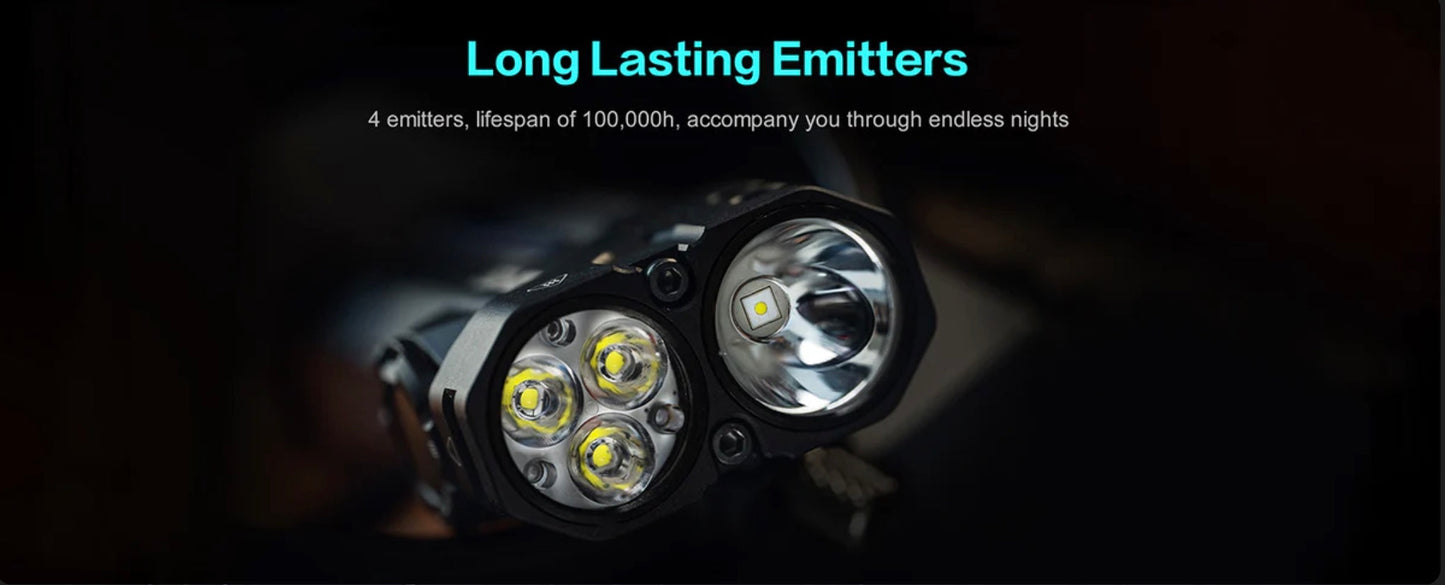 Loop Gear SKO5 2850 Lumen Dual LED Compact USB-C Rechargeable Flashlight