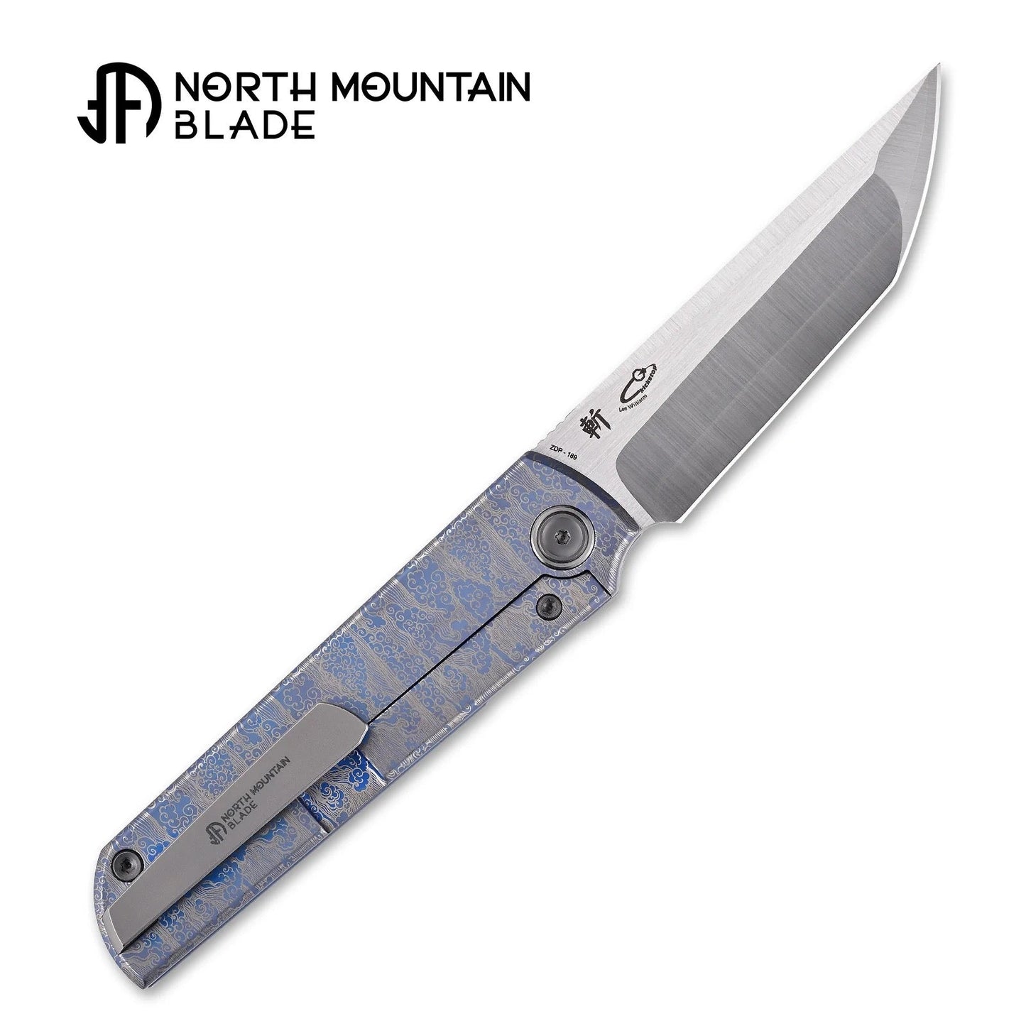 North Mountain Blade 2414-A-ZDP189-B zen tanto folding knife detail view 3