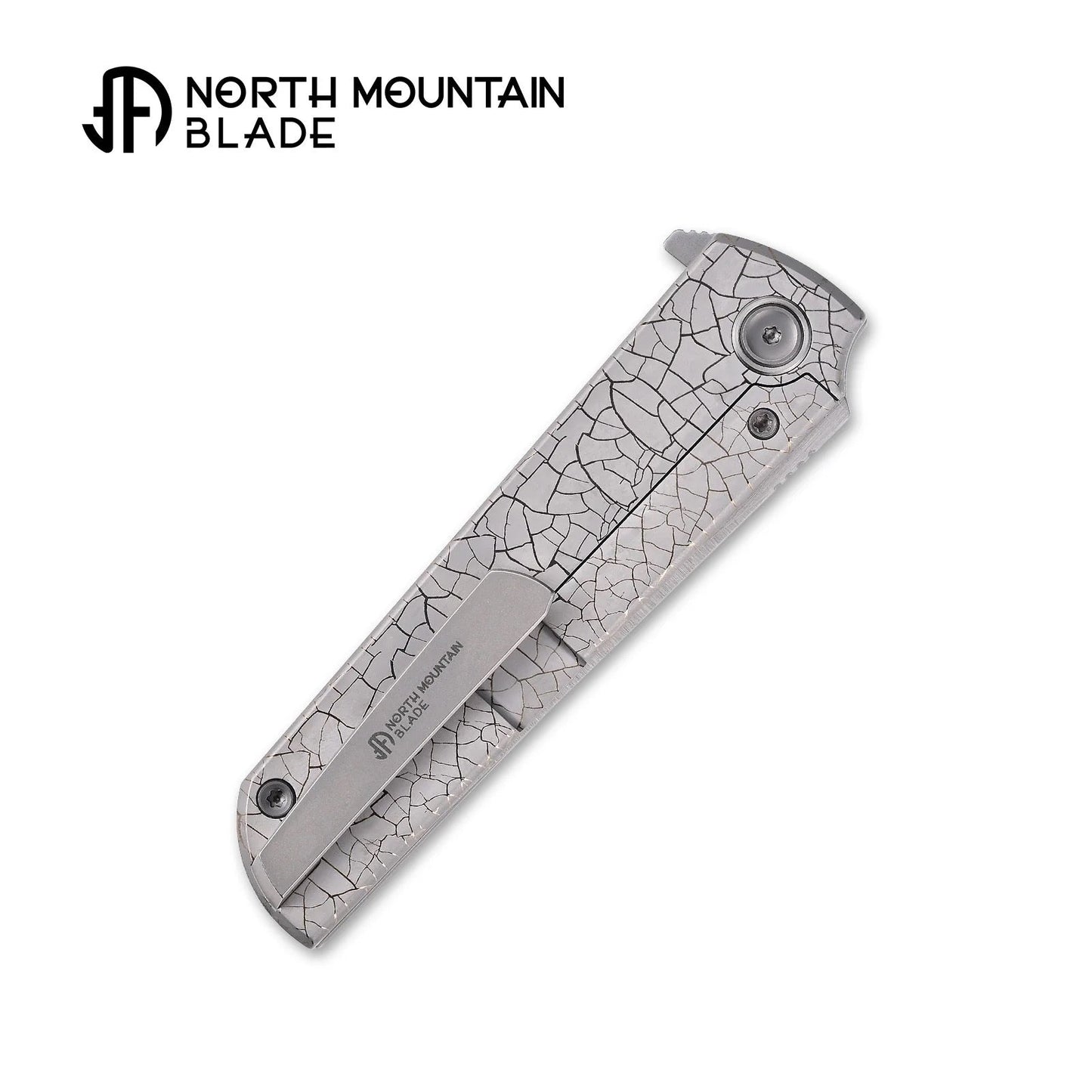 North Mountain Blade x Lee Williams “Zen” ZDP-189 Tanto – "Cracked Titanium" Anodized Handle 2414-A-ZDP189-D
