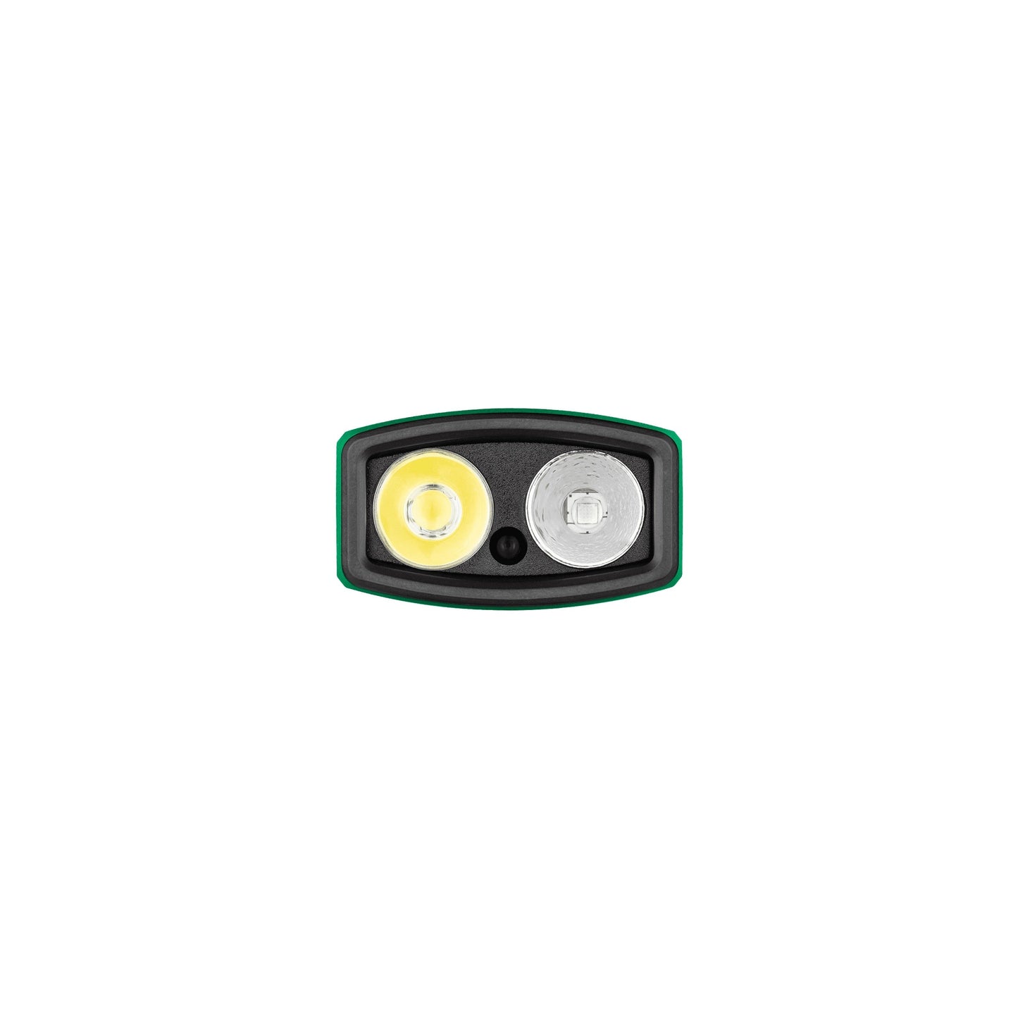 Arkfeld Pro 1300 Lumen Rechargeable Flat EDC Flashlight with LED Light, UV and Laser - Snowflake Green Limited Edition