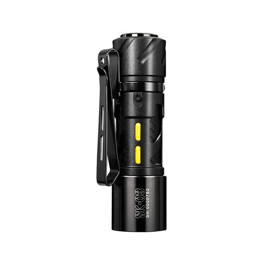 Loop Gear SK03 Black 1000 Lumen Everyday Carry LED Flashlight USB-C Rechargeable 14500 Battery