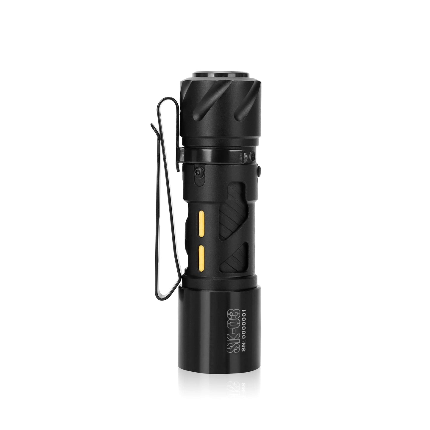 Loop Gear SK03 Black 1000 Lumen Everyday Carry LED Flashlight USB-C Rechargeable 14500 Battery