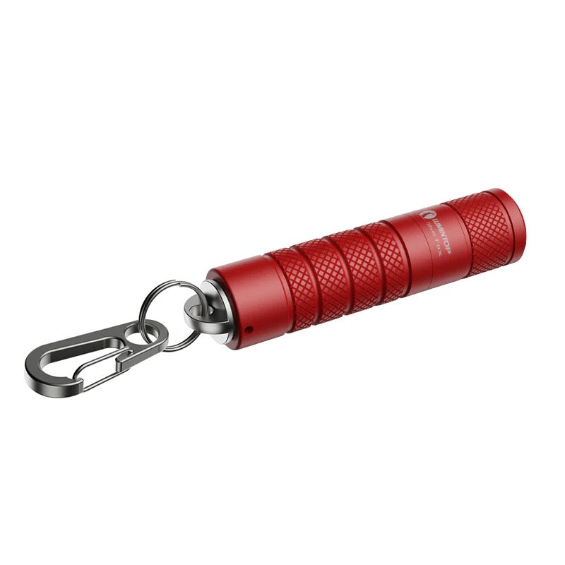 Lumintop Silver Fox 760 Lumen Twist Keychain LED Flashlight - Silver / Green / Red