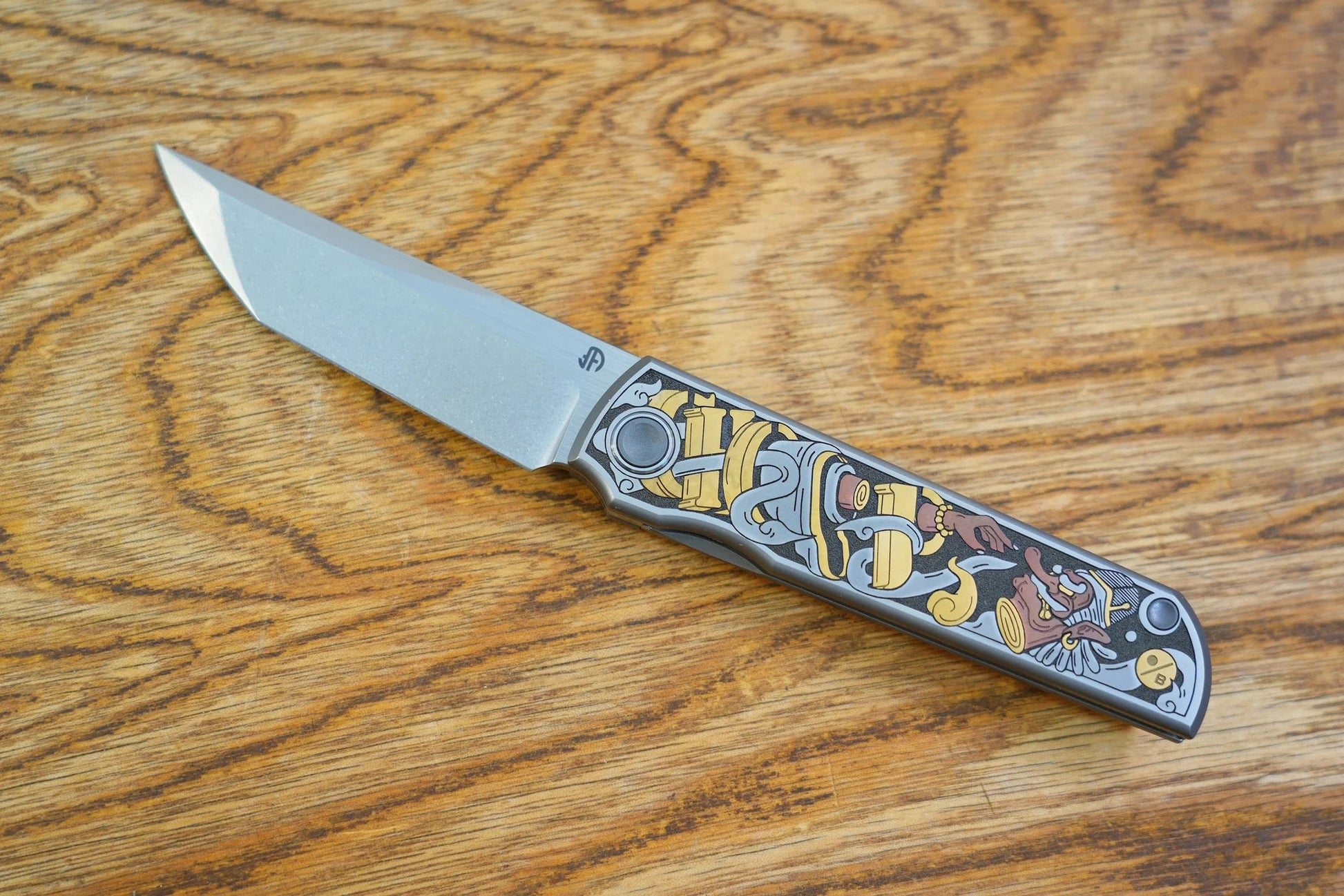 North Mountain Blade CHOP-Tengu-SamuraiCat detail view 4