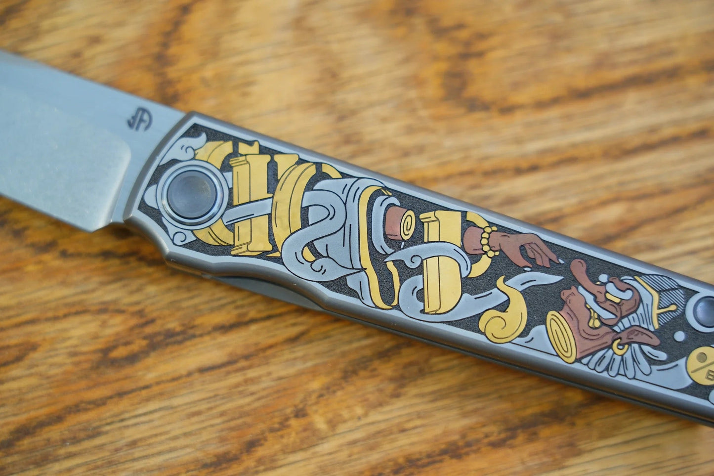 North Mountain Blade CHOP-Tengu-SamuraiCat detail view 6