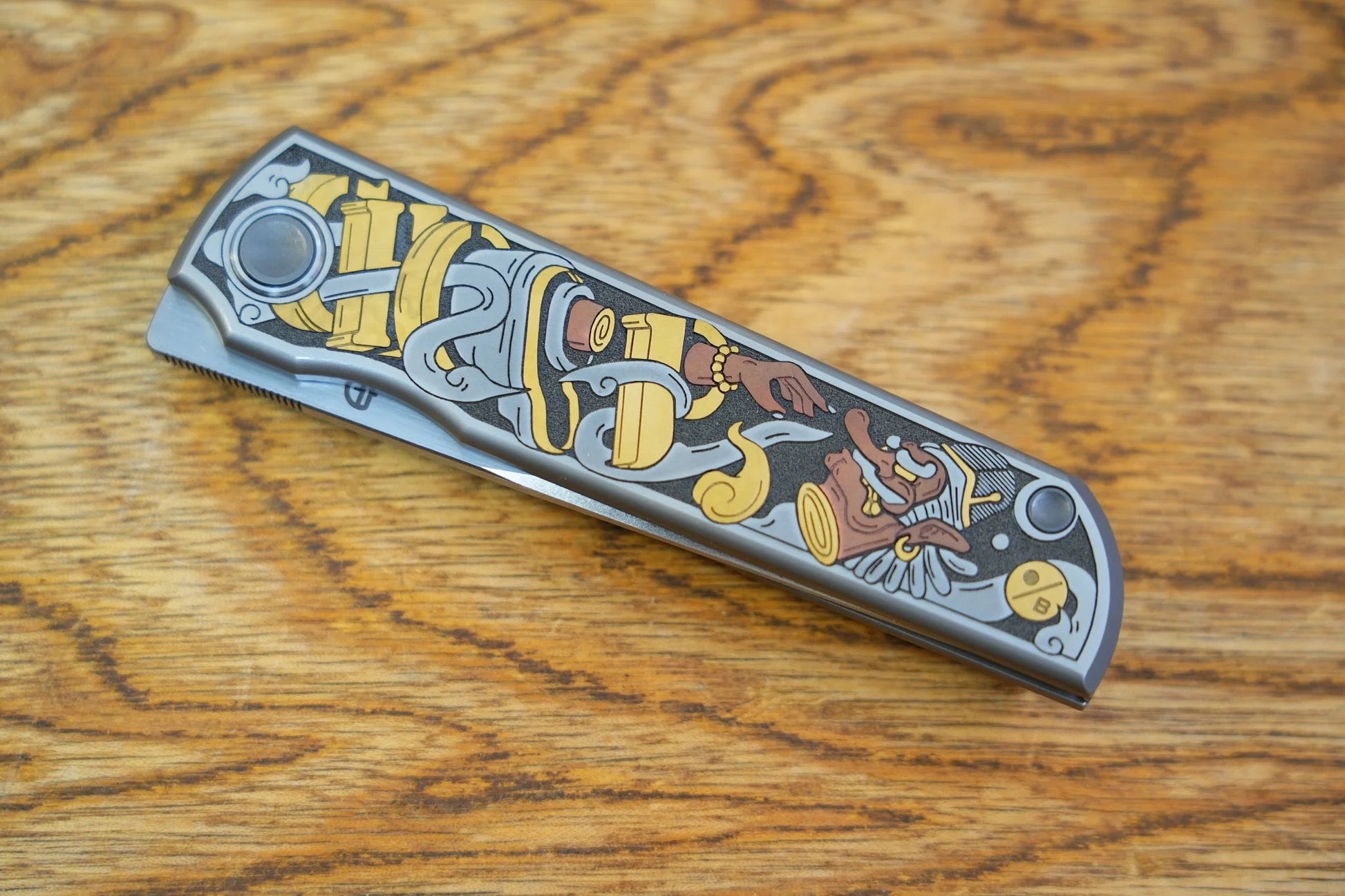North Mountain Blade CHOP-Tengu-SamuraiCat detail view 8