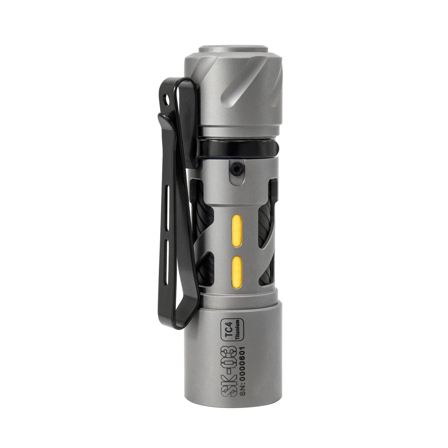 Loop Gear SK03 Titanium 1000 Lumen Everyday Carry LED Flashlight USB-C Rechargeable 14500 Battery