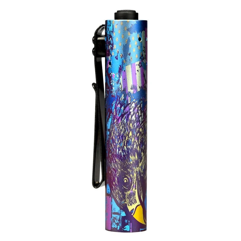 Acebeam Rider RX 2.0 Anodized Titanium Limited Edition Fireworks 700 Lumen Flashlight