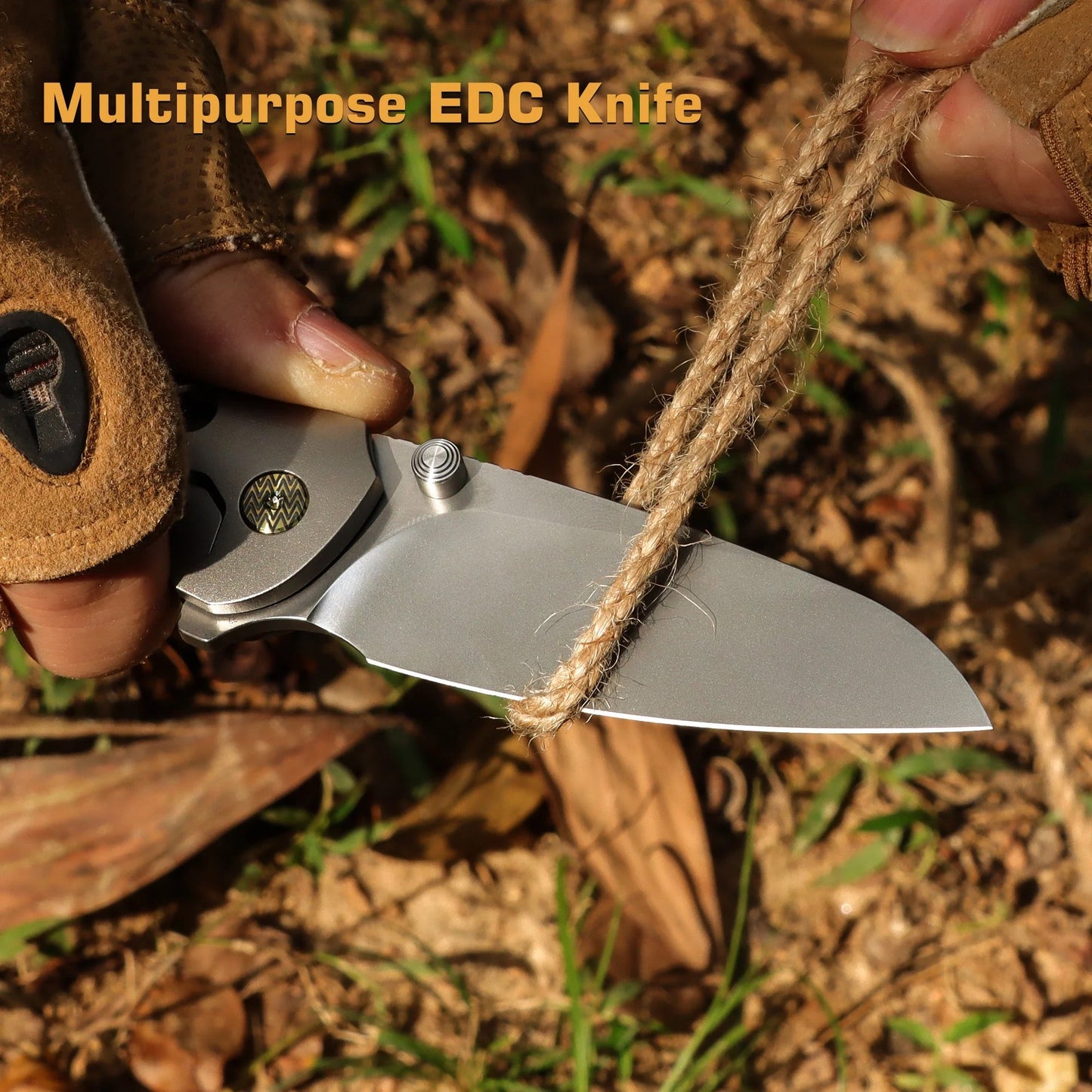 Remette RT‑Bee Titanium M390 – 2.8″ M390 EDC Flipper with Titanium Handle & Built-In Toothpick