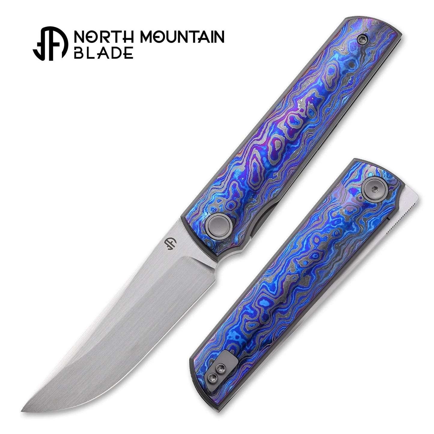 North Mountain Blade – Chop 4 2412-ZRDM – Timascus Collector’s Edition Folding Knife