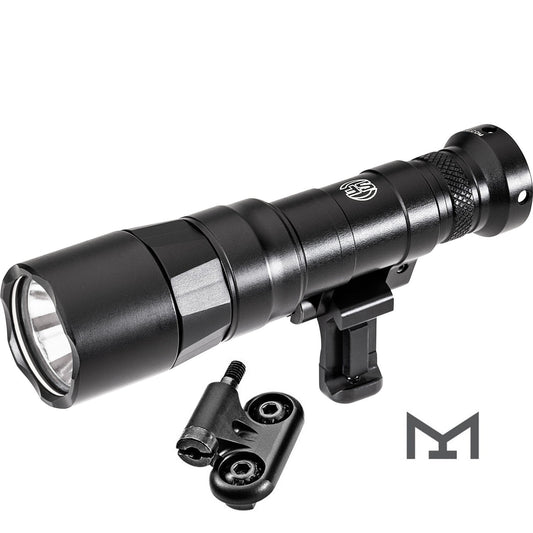 Surefire M340DFT-BK-PRO Turbo Mini Scout Light Pro High Candela Dual Fuel LED Light Micro-USB Rechargeable 18350 Battery