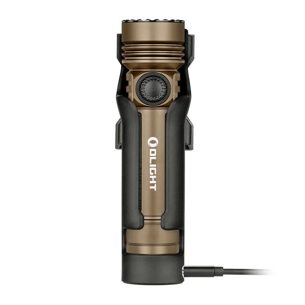 Olight Seeker 4 Pro Desert Tan 4600 Lumen High Power Handheld Rechargeable LED Flashlight