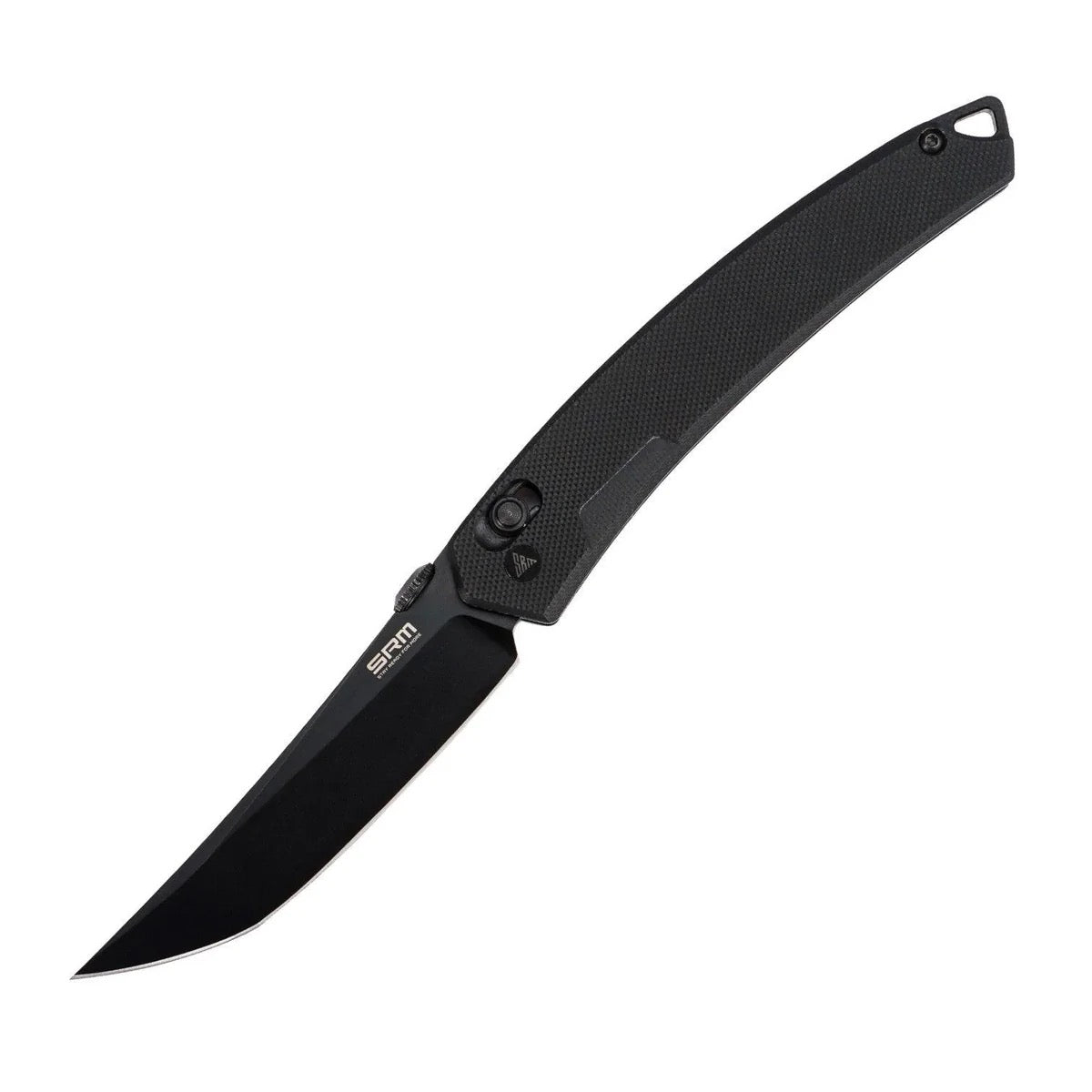 SRM 9211-GB Folding Knife Black 3.57in 8Cr13MoV Steel Blade Black G10 Handles