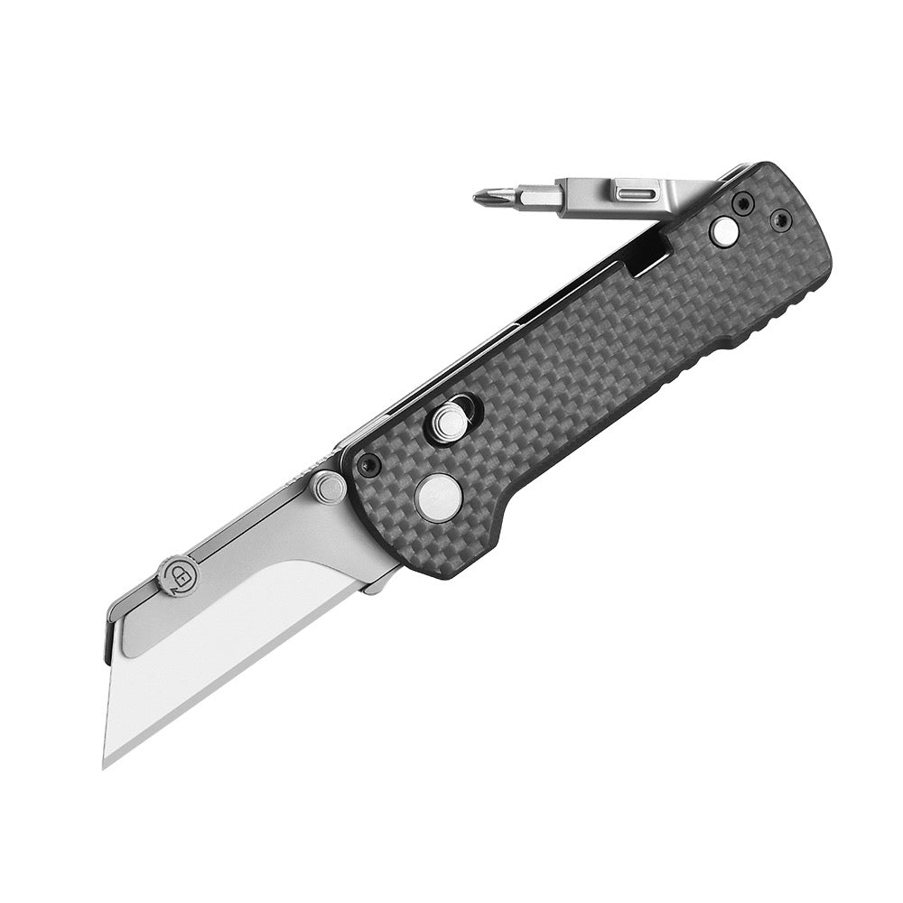 Olight U1 Pro Multitool Folding Utility Knife - Carbon Fiber Handle