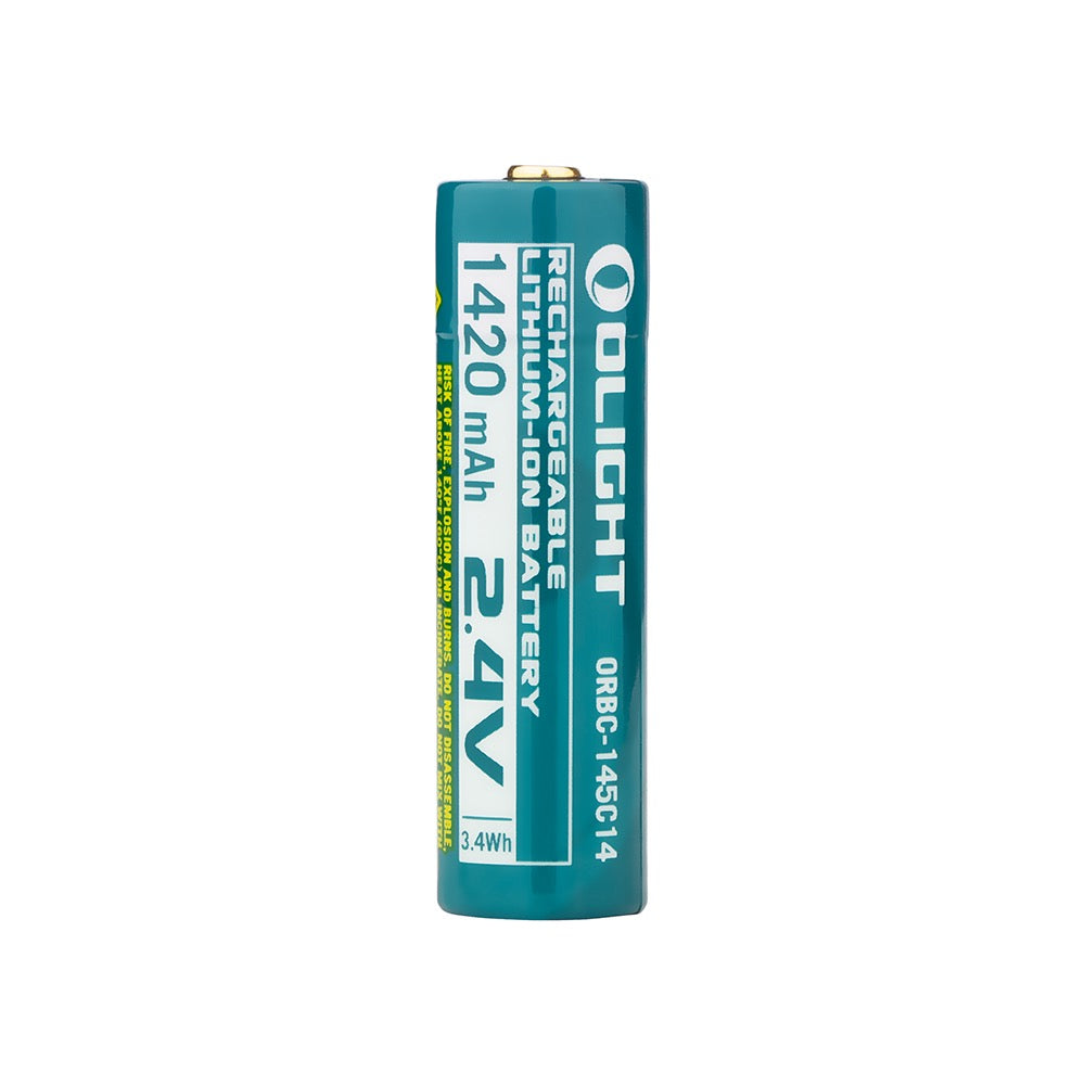 Olight 14500 USB-C Rechargeable Battery 2.4V 1420mAh (Designed For i5R)