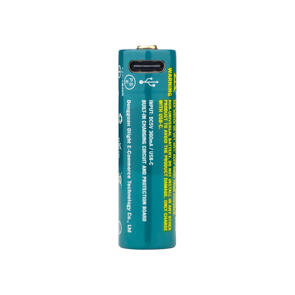 Olight 14500 USB-C Rechargeable Battery 2.4V 1420mAh (Designed For i5R)