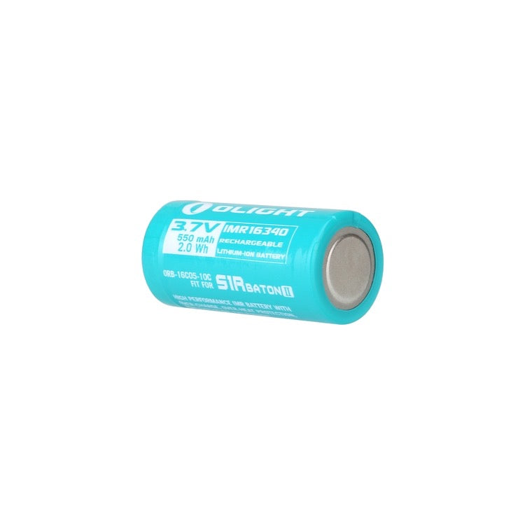 Olight IMR16340 550mAh 3.7V Battery for S1R Baton II / Baton 3 / Perun Mini