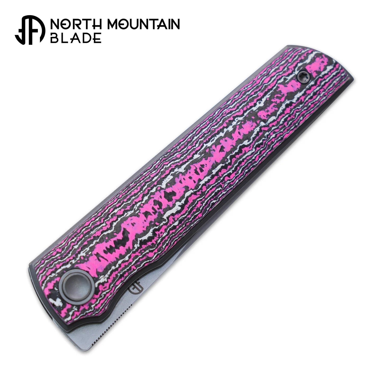 North Mountain Blade Chop 4 2412-GlowCF SLD-Magic Tanto Blade Fluorescent Carbon Fiber Handles