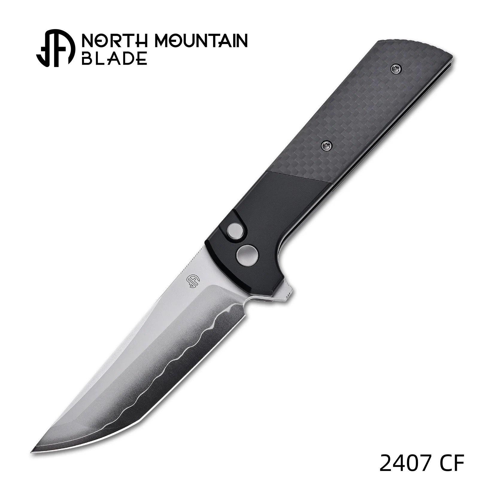 North Mountain Blade 2407-CF folding knife front view image