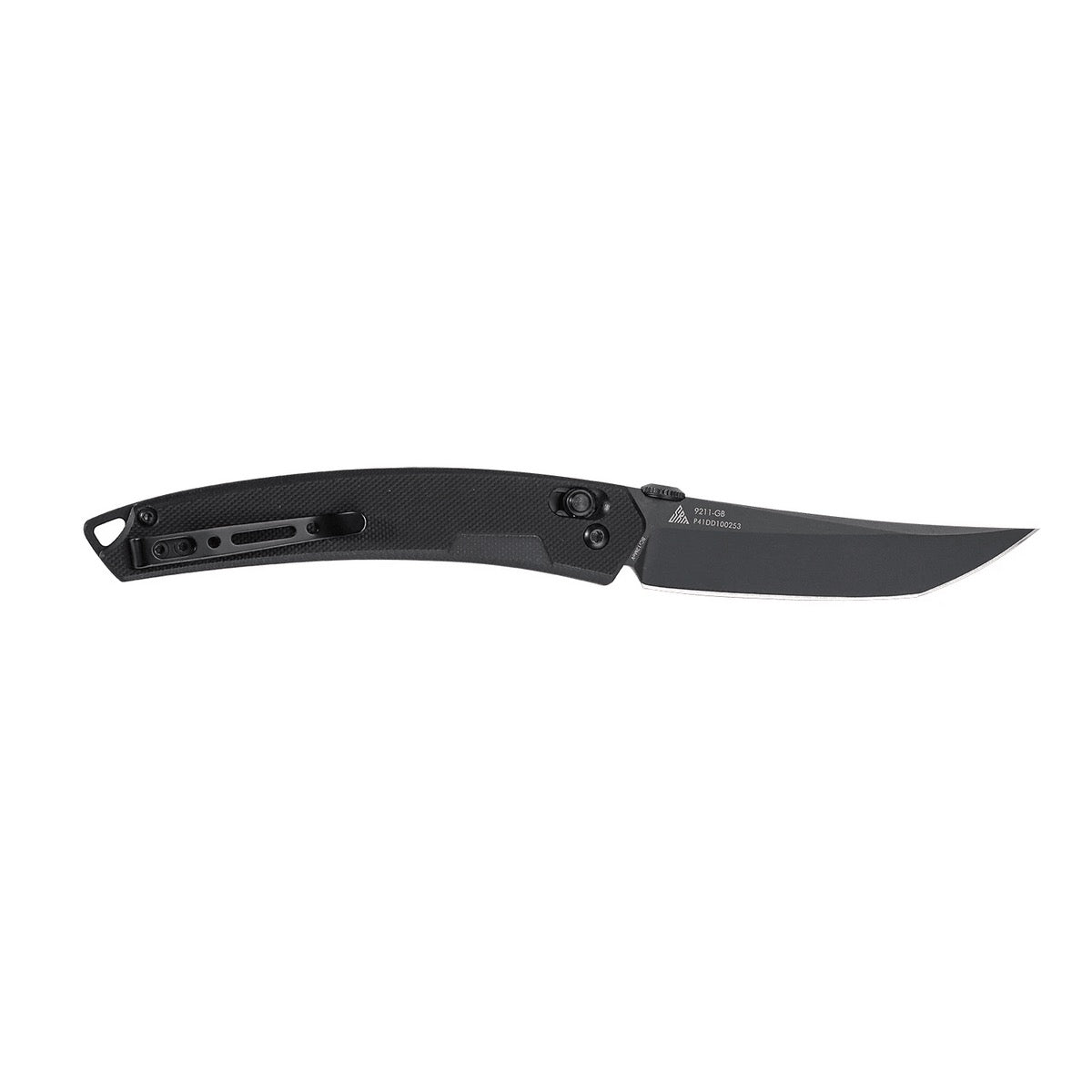 SRM 9211-GB Folding Knife Black 3.57in 8Cr13MoV Steel Blade Black G10 Handles