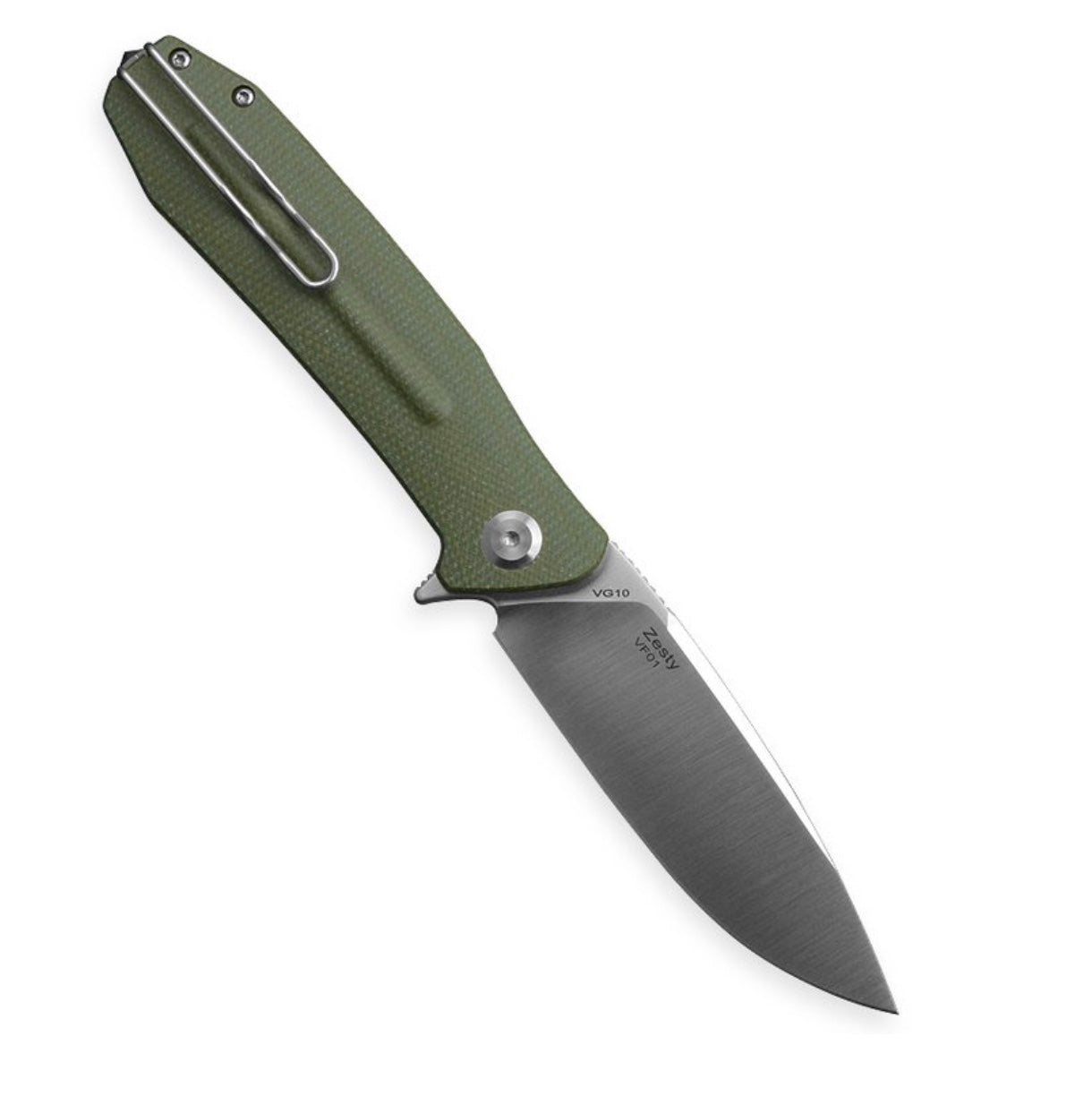 Ironfly Zesty 3.62in VG-10 Blade Green Micarta Handle VF01-20