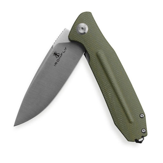 Ironfly Zesty 3.62in VG-10 Blade Green Micarta Handle VF01-20