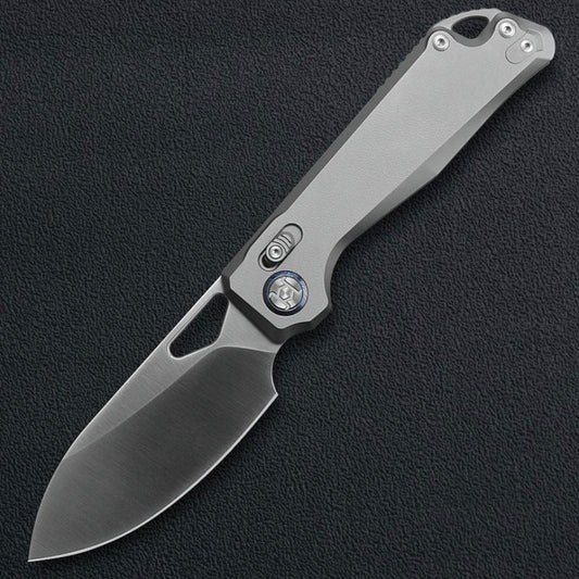 Kunwu Pulsar XL X705XL-T2, 3.88″ Satin ELMAX Blade, Titanium, XT Lock