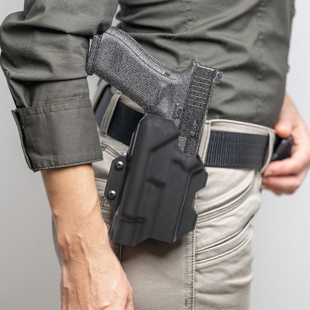 Olight Blade-Tech OWB Light Bearing Boltaron Holster for PL Turbo and GL 19/44/45 Gen 3-5