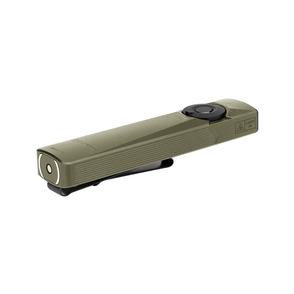 Olight Arkfeld Ultra 1600 Lumen EDC Flashlight Rechargeable Aluminum Body - Olive Green