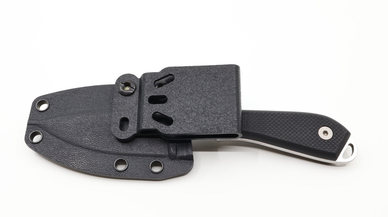 White River M1 Pro Fixed Blade Knife 3in PVD Coated S35VN Steel Black Textured G10 Handles