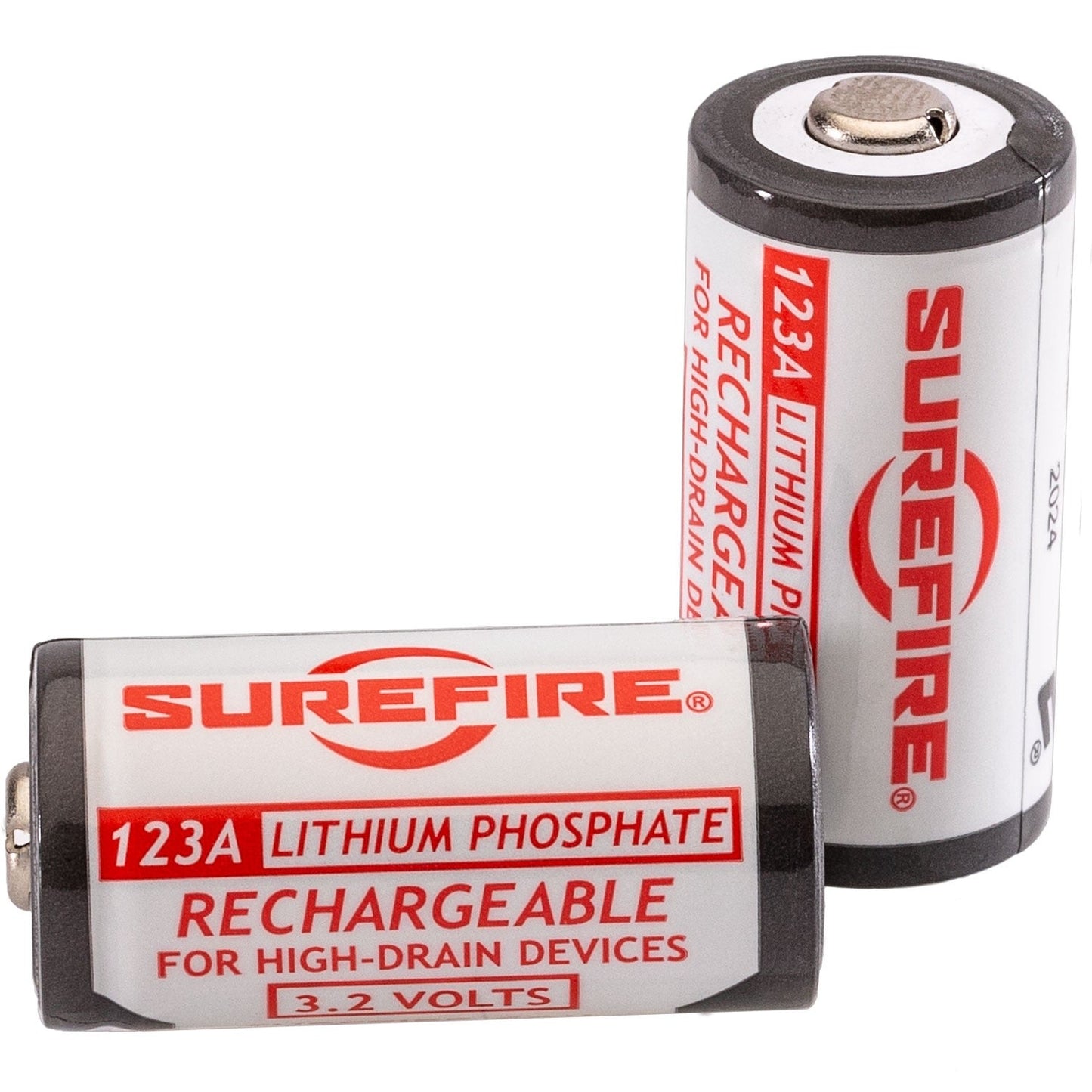 Surefire 2 Pack Plus Charger Rechargeable 123A Batteries - SFLFP123-Kit