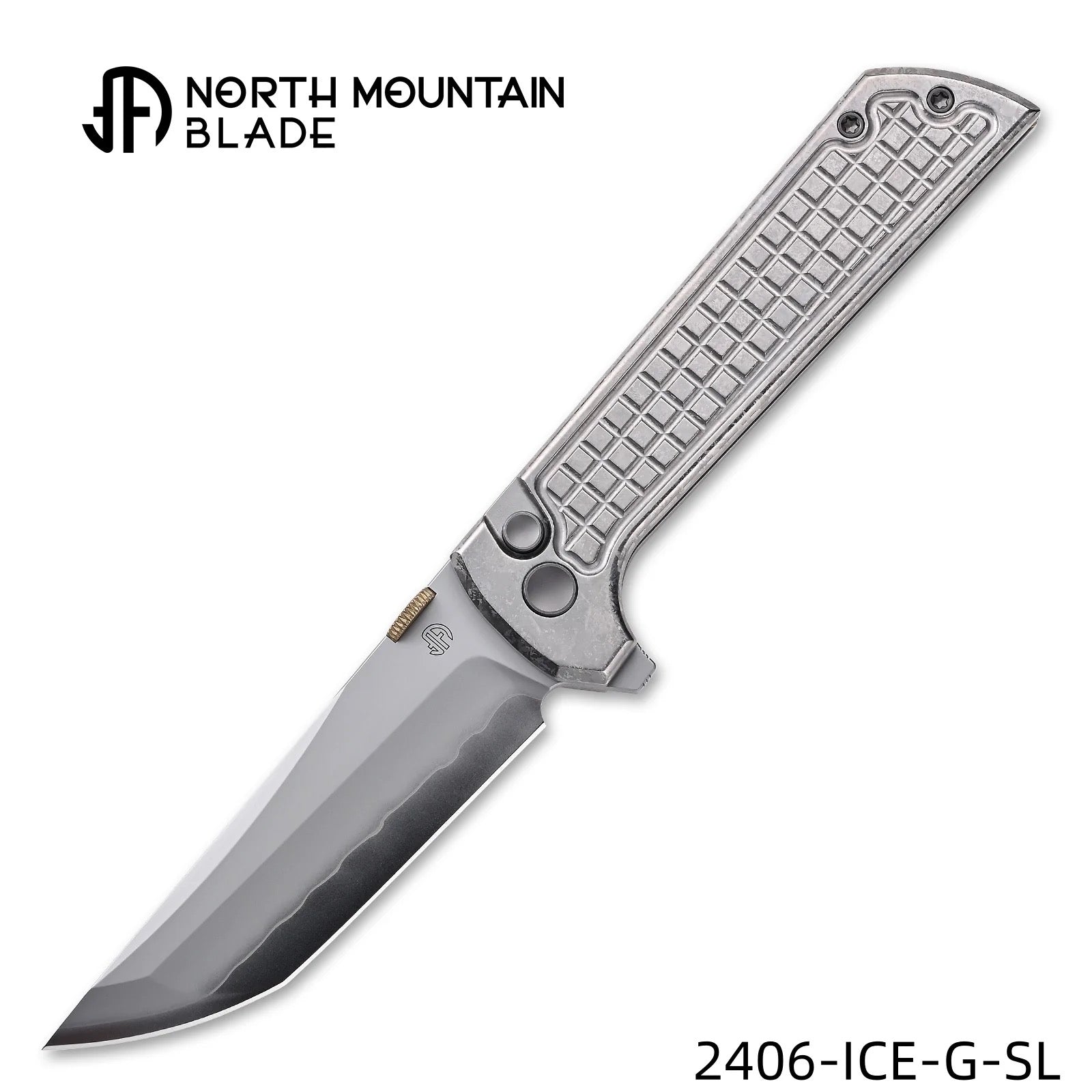 North Mountain Blade CHOP2 2406-ICE-G-SL front view - 3.5" SLD-Magic tanto folding knife