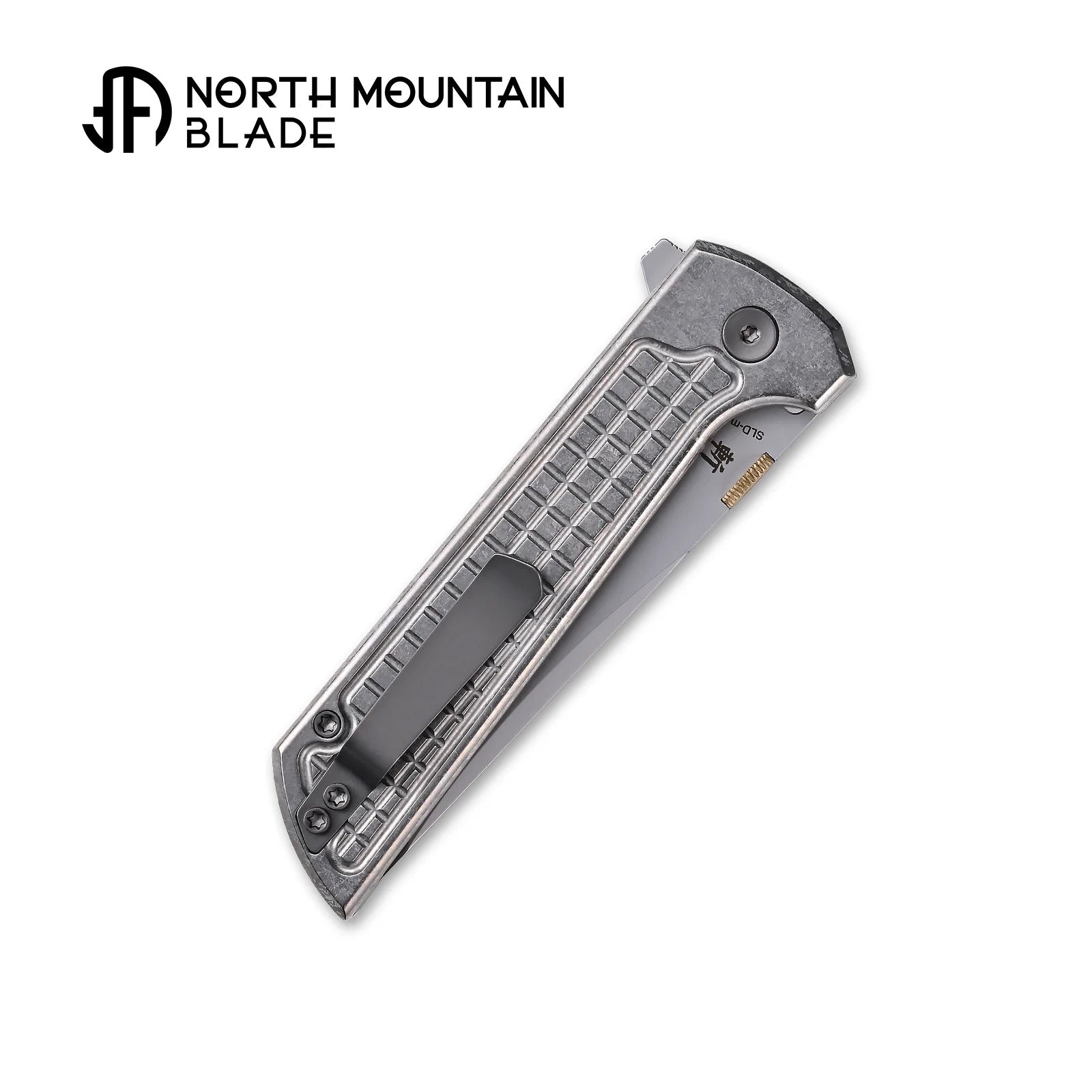 North Mountain Blade CHOP2 2406-ICE-G-SL open position showing SLD-Magic tanto blade
