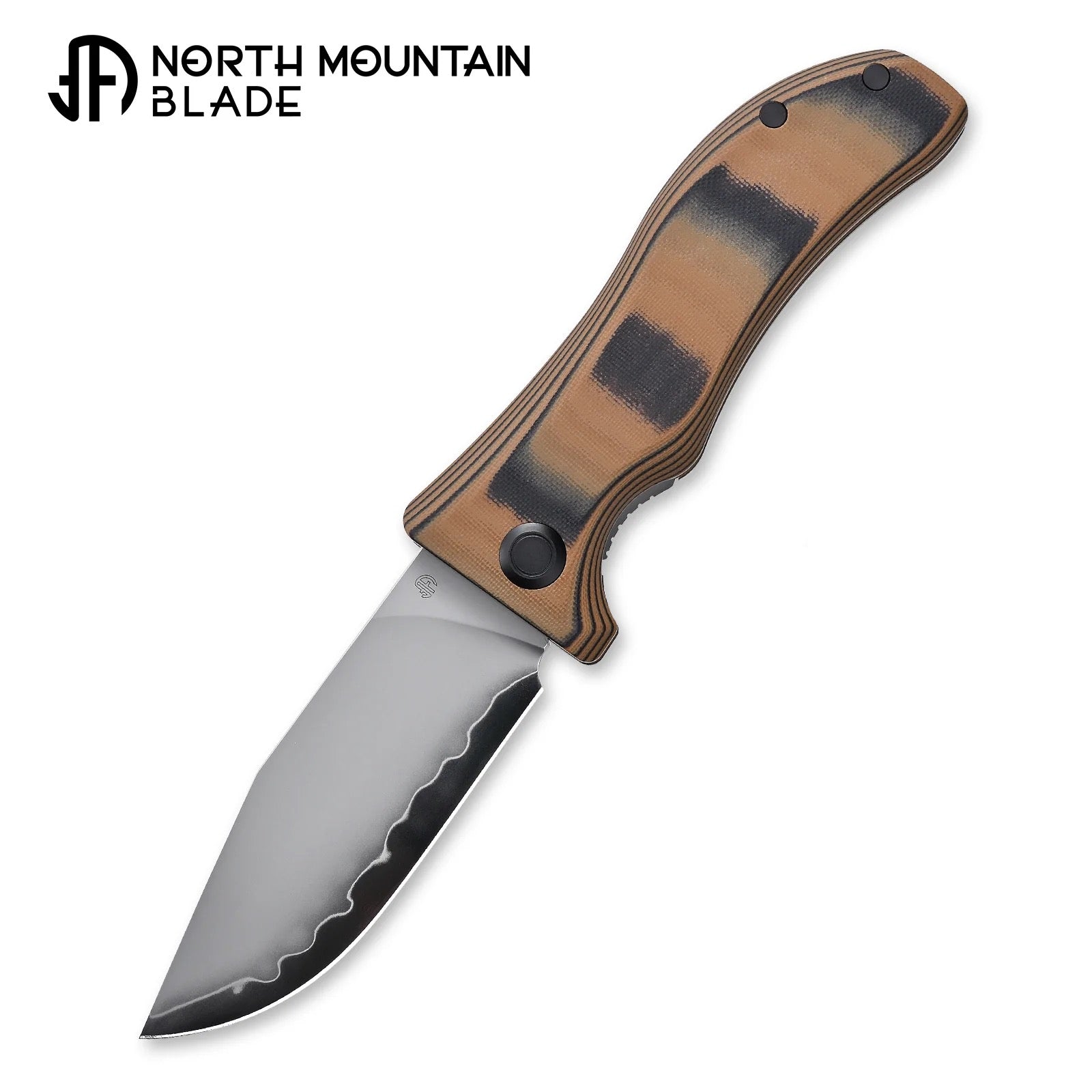 North Mountain Blade 2524-Tan detail view 2 folding pocket knife