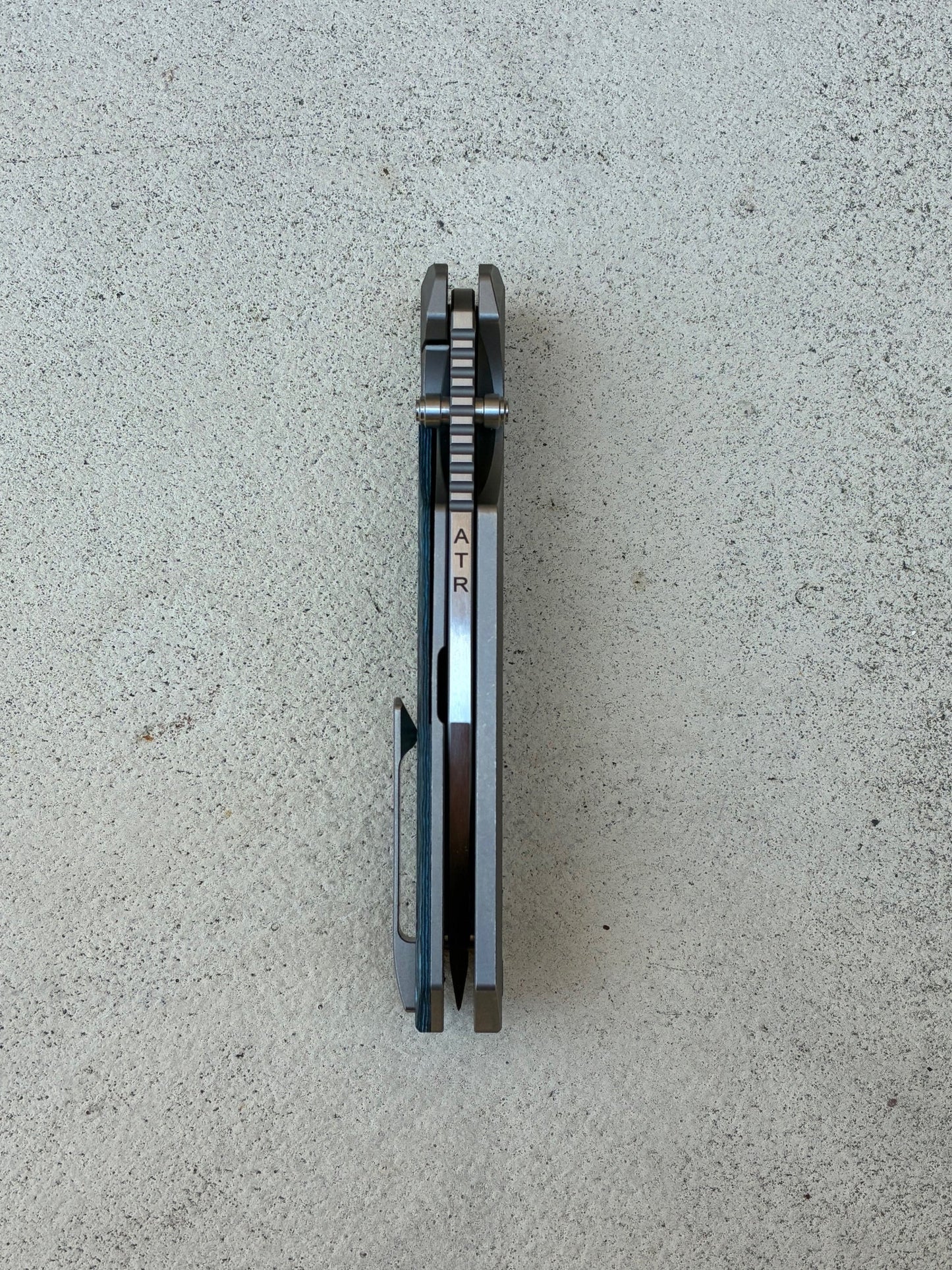 Knife Standards RR Standard (+) “Mr. Clean” Folding Knife – 4" MagnaCut Clip Point Blade, Titanium Frame, Carbon Fiber Inlays, Ceramic Bearings