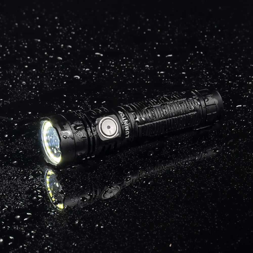 Lumintop W1 Multi-Light Rechargeable Flashlight GREEN 1 *21700 Battery Included White LED / Red LED / White Extreme Focus