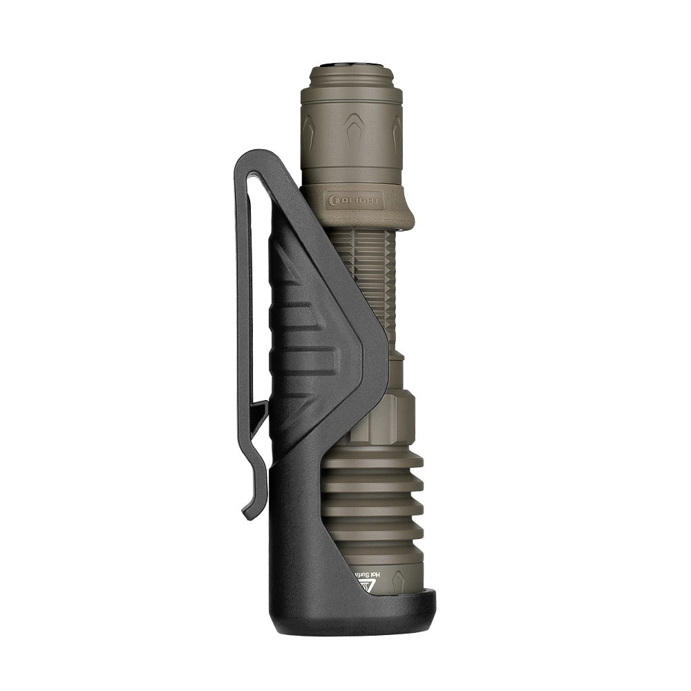 Olight Warrior X 4 2600 Lumen Tactical USB-C Rechargeable Flashlight Holster Included - Flat Dark Earth