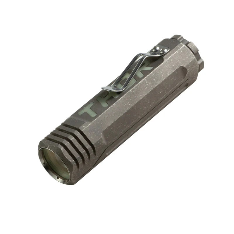 Lumintop Thor 6 Titanium LEP Rechargeable Handheld Flashlight 1200 Meter Beam Distance 1 * 21700 Battery Included