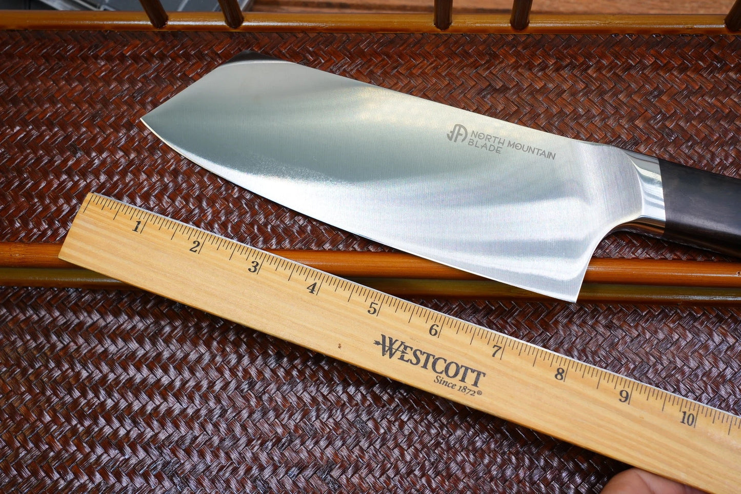North Mountain Blade 8-Inch Precision Slicing Knife – German DIN 1.4116 Stainless Steel Blade Premium Solid Wood Handle