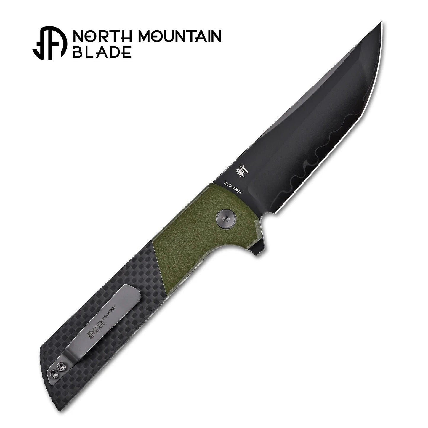 North Mountain Blade 2407-SPGRCF-DLC folding knife detail view image 2