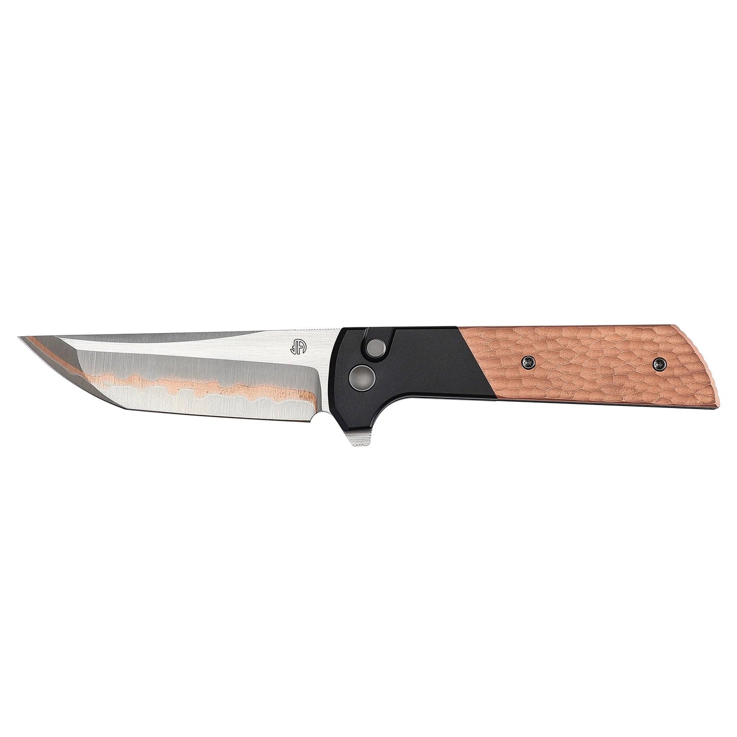 North Mountain Blade Chop 2 2407-CUHM-5 detail view 4 – copper hammer-pattern 7075 aluminum handle