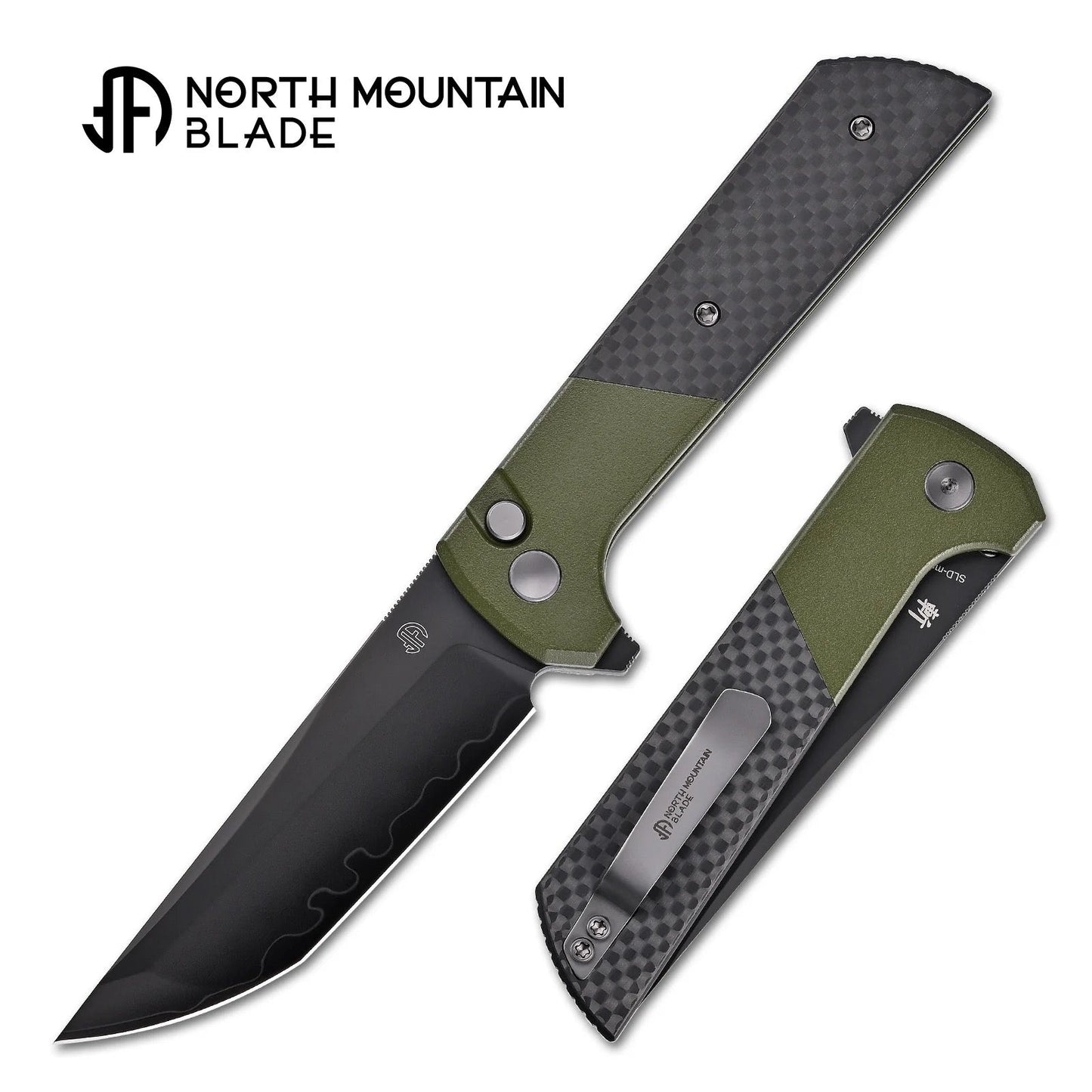 North Mountain Blade 2407-SPGRCF-DLC folding knife detail view image 4