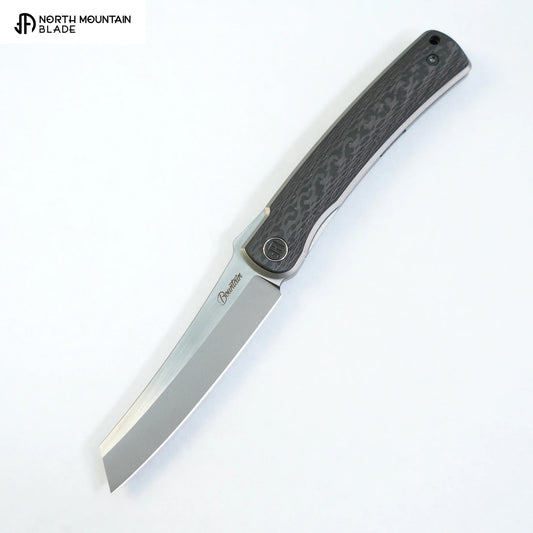 North Mountain Blade Higo-CF front view folding knife