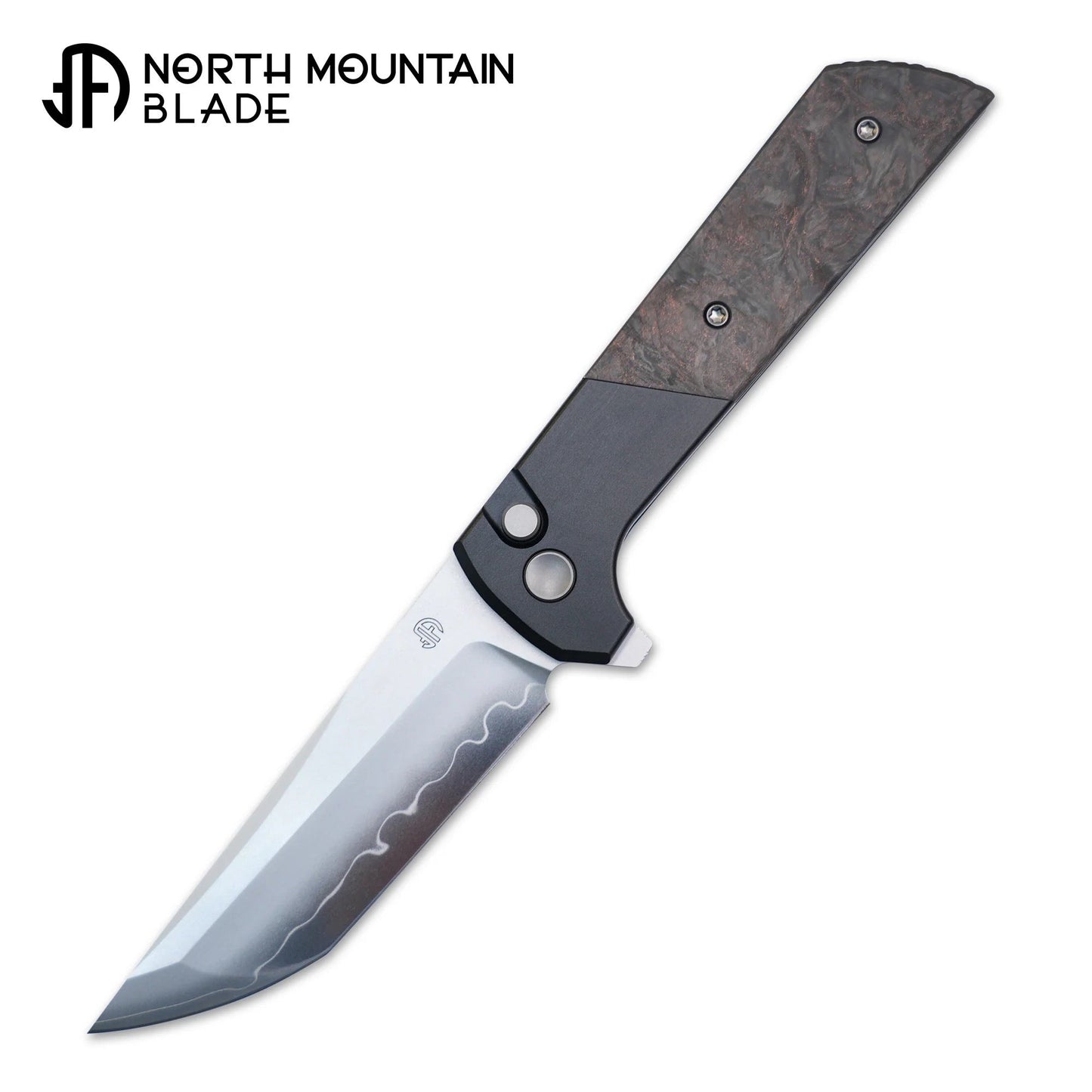 North Mountain Chop2 2407-Nebula 3.5in SLD-Magic Steel Aluminum Alloy Nebula Carbon Fiber Handle